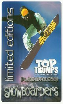 2003 Top Trumps Limited Edition Snowboarders #NNO Gian Simmen Back